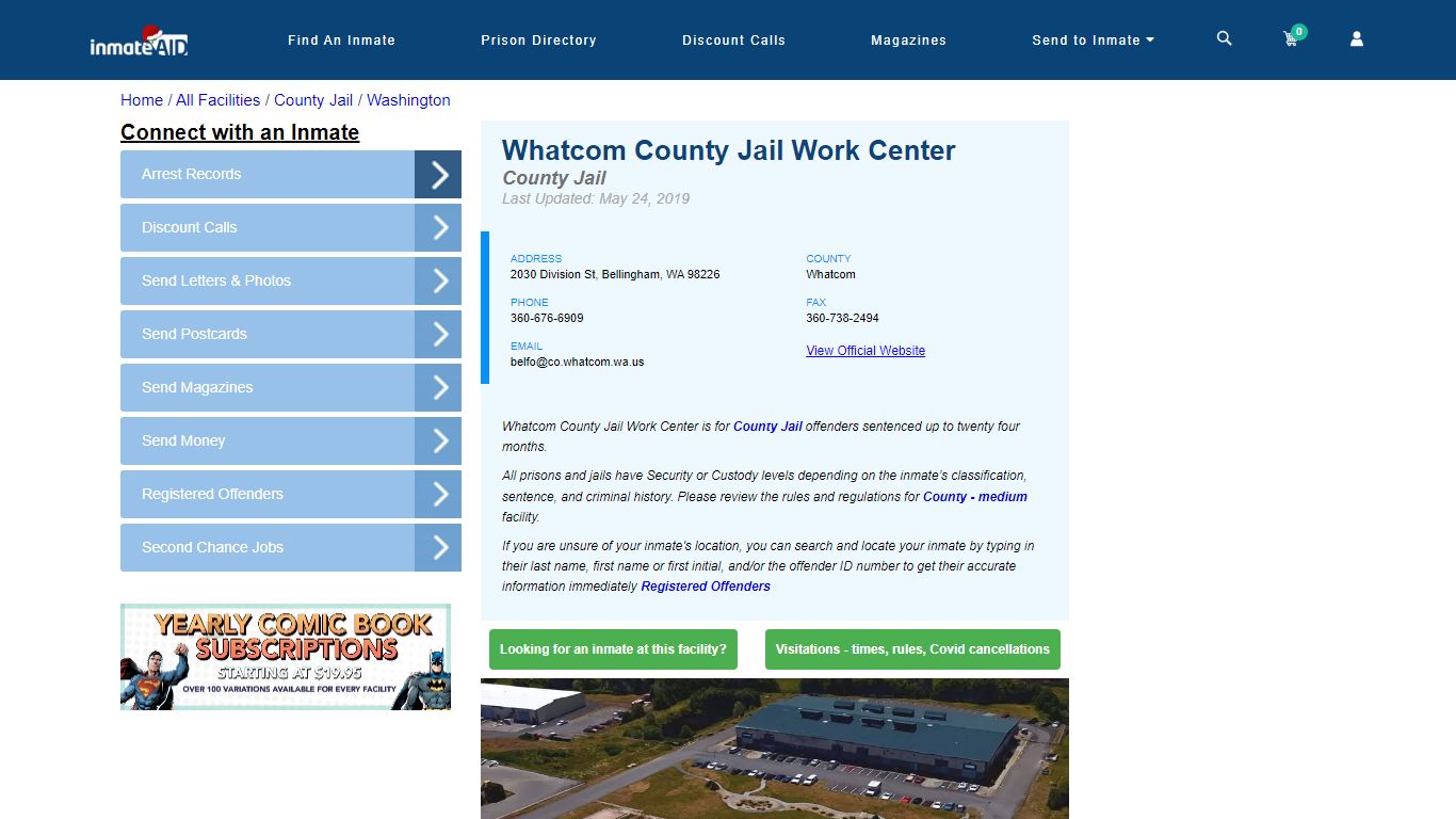 Whatcom County Jail Work Center - Inmate Locator - Bellingham, WA